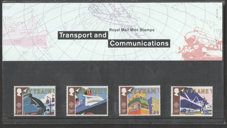 (image for) 1988 Transport & Communications Royal Mail Presentation Pack 190